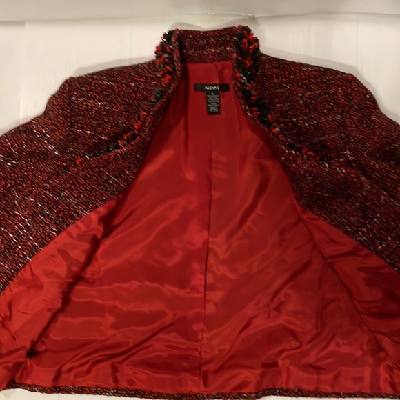 ALFANI Women’s Tweed Wool Blend Lined Business Stylish Chic Jacket size 6 EUC - Picture 7 of 11